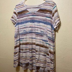 J. Jill Pure Jill Pima Elliptical Tee